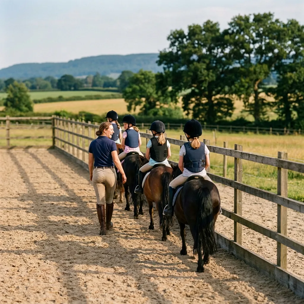 Cours de poney à Mercury, Savoie